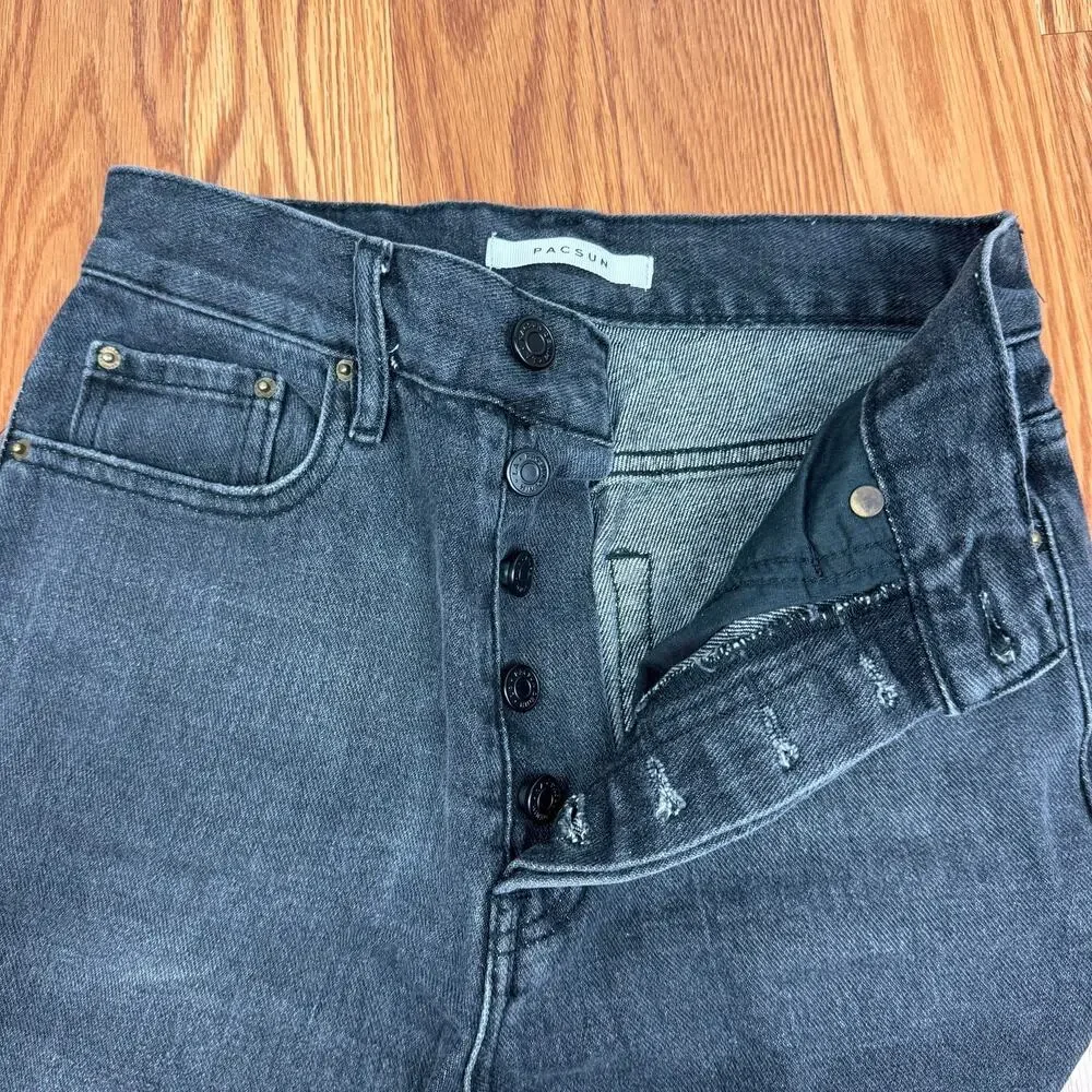 PacSun Ultra High Rise Slim Black Jeans Womens Sz 24